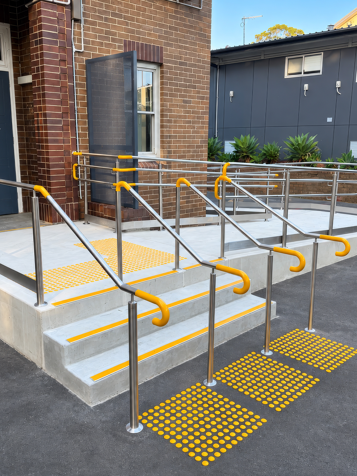 Accessible pathway and ramp completed within a Sydney school campus